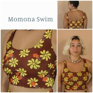 Momona Swim 🌼 Hawaii • MEDIUM • Holo Holo Crop Top